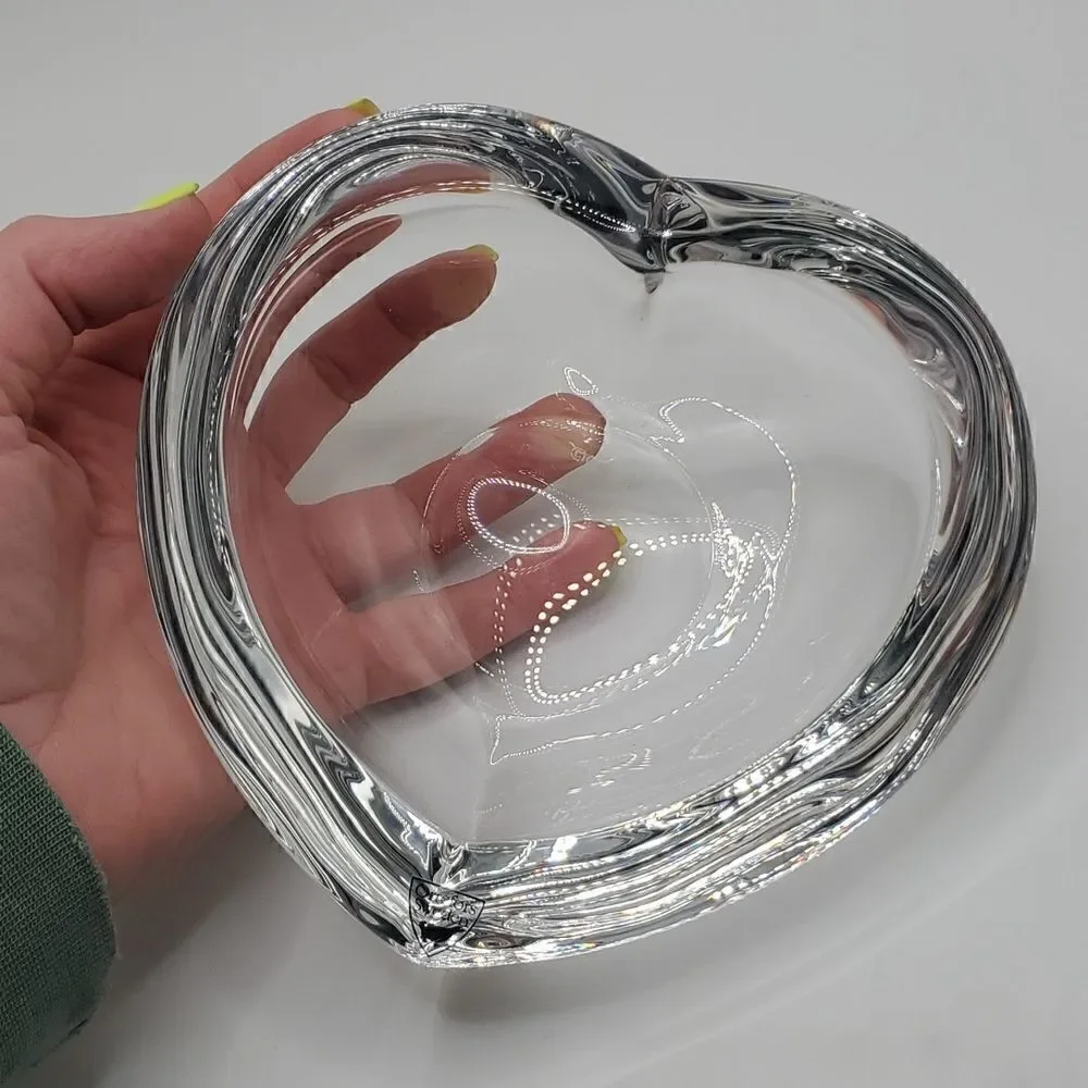 Orrefors | Crystal Heart Bowl Dish